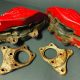 EarlyTR 3, One-Piece Girling Front Calipers & Mounting Brackets